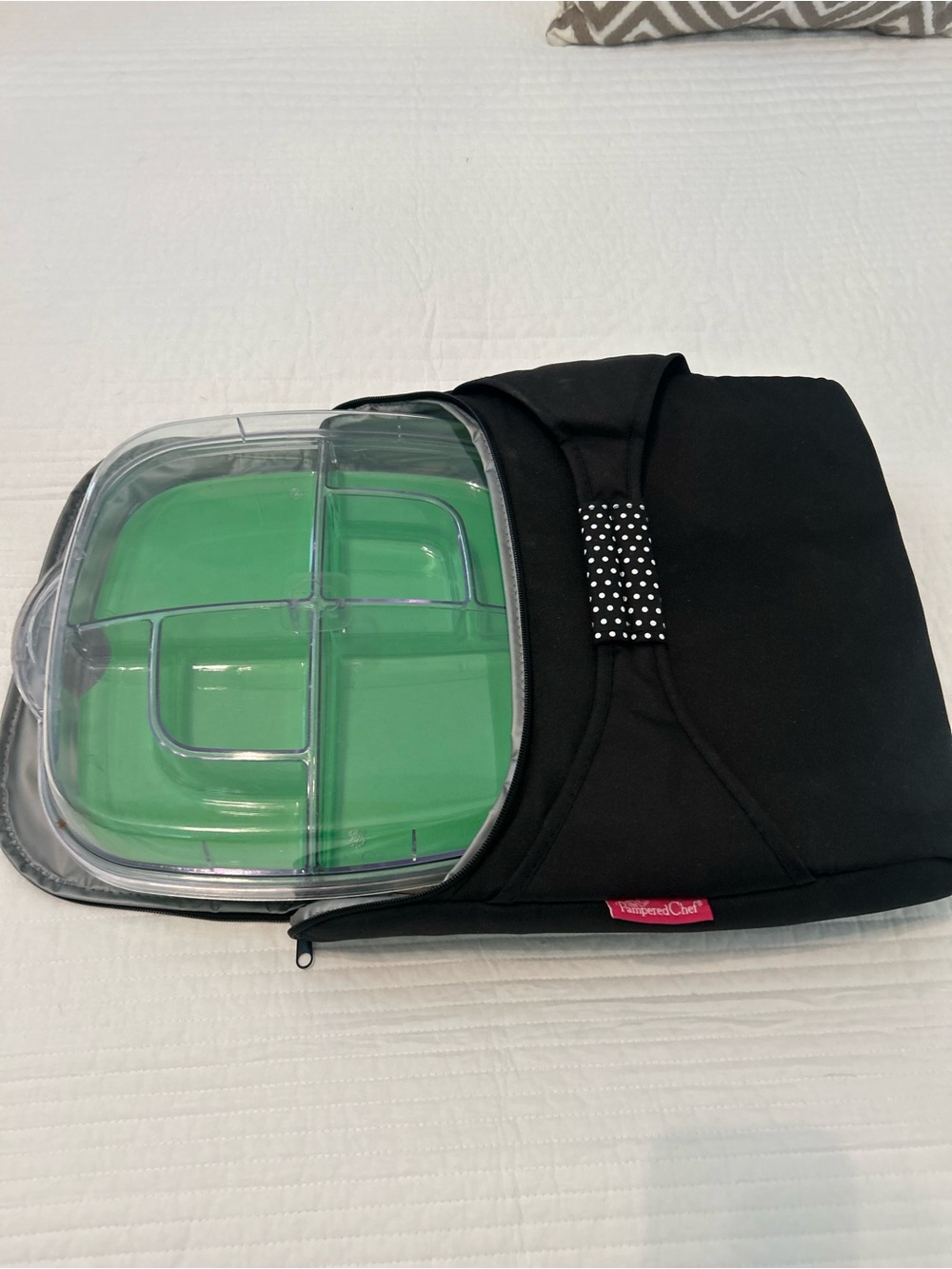 The Pampered Chef: Cool & Serve Tray (6 Pieces) Model 2292 Insulated Carrier